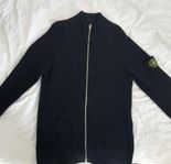 Stone Island zip svart stickad 