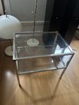 sidobord glas och metall 
