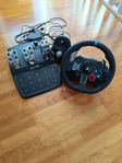 Logitech G29 + Driving Force-växelspak
