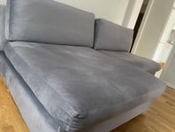 Aspen modulsoffa ljusgrå sammet