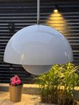 Flowerpot taklampa Vp1 vit blank Verner Panton