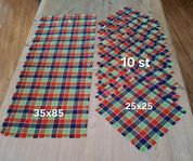 Duk/Löpare + 10 st servetter 60-tal Retro