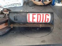 "Ledig" FD gammal Taxiskylt