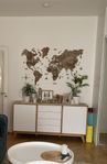 världskarta wall decor