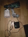 Batteridriven färgspruta med batteri och laddare