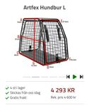 Hundbur för bil, stor