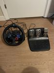 Logitech g29 ratt och pedaler (gratis frakt)