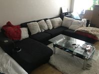 divan soffa 3 sit plus 2 ligg sidor