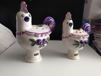 Deco ,Rosa Ljung 2 Tuppar i porslin vit/lilla VACKRA