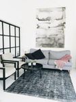 Kelim matta svart Overdyed 