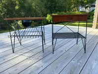 Små stringbord teak 50-60 tal