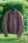 Roland Sands Ronin – Brun skinnjacka i gott skick XL