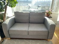 Soffa 2-sits grå