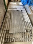 takplåtar aluminium ca 5,2m 100m2