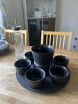 Tacoset Daily Use Svart - Modern House 9 Delar