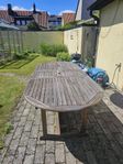 Trädgårdsbord + stolar