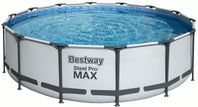 Bestway pool 427 med värmare och sandfilter