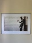 Banksy-poster ”Man with flower”