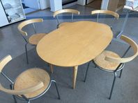 B Mattson bord och 5 stolar från IKEA 