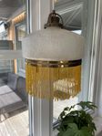 Vintage lampa med pärlfrans