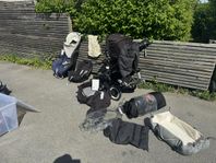 Bagaboo barnvagn, babyskydd, bilbarnstol, åkpåse, vagnväs