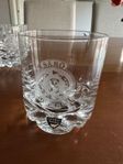 7 st Orrefors glas med glasgravyr