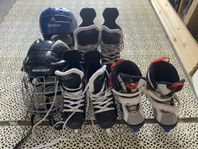 hockey utrustning-hjälm-skridskor