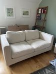 Vit 2-sits soffa