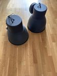 Hektar taklampor grå, 38 cm