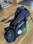Golfbag med klubbor och allt mm