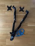 Dubbel monitor arm med usb