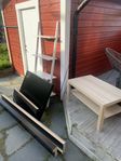 Bortskänkes Bord/bokhylla/Sängstomme