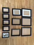 Set of 11 Picture Frames (Black-brown)
