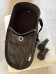 Bugaboo Bee svart liggdel med adaptrar