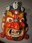 Tibetan Buddhist mask, trä (Buddha)