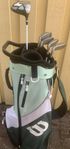 Golfset JR/Dam - golfbag och klubbor