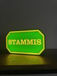 Stammis ljusskylt