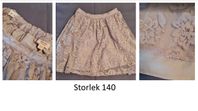 Spetskjol – dammrosa, storlek 140 – fint skick!