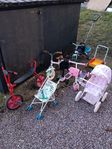 Barncyklar, dockvagn, sparkcyklar m.m.