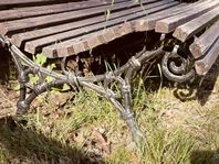 Parksoffa gjutjärn Trädgårdssoffa