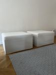 2 x Boconcept Xtra fotpall med bäddfunktion