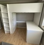 Loftsäng IKEA Småstad med wellpurmadrass