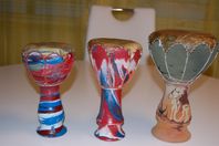 handgjort djembe- trummor