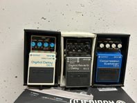 Effektpedaler, Delay DD-3, Reverb Delay RV-3, CS-3