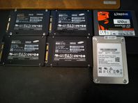 SATA 2.5 SSD's (Samsung, Kingston, Lite-on)