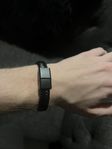 Svart läderarmband 