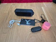 Diverse Högtalare, Powerbank och Hörlurar