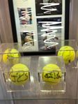 4 (äkta)Signerade tennisbollar (Djokovic/Nadal/Federer/Borg