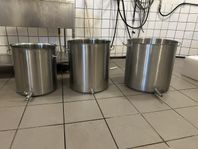 rostfri kittel/gryta för tappning