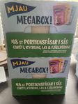 Mjau kattmat 2 megaboxar ( 48 st påsar x 2 )oöppnade 